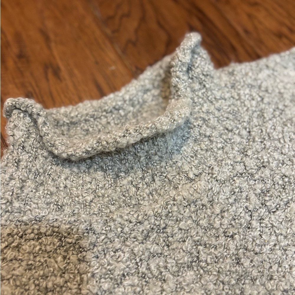 Vintage SML Sport Fuzzy Bouclé Knit Sweater Wool Blend Cozy Neutral - Picture 2 of 7